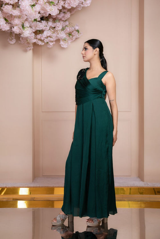 Bottle Green Jumpsuit