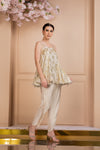 Printed Shimmer Kurti & Tulip Pant Sideview