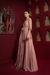 Yoke Embroidered Sharara Set Leftview