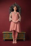 Embroidered Sleeve Boho Kurta & Pants Frontview