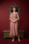 Yoke Embroidered Kurta Set Frontview