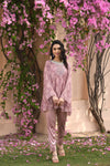 Women's Pink Floral Printed Boho Set Frontview
