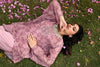 Women's Pink Floral Printed Boho Set Closeview