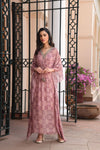 Women's Pastel Pink Printed kaftan dress