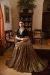 Antique Gold Gotta Lehanga Set