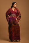 Long kaftan dress with back tie