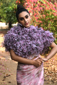  Women's Pleated Wave Cape