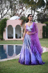 Bridal Lilac Sequins Lehenga Set