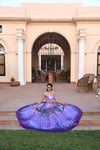 Bridal Lilac Sequins Lehenga Set