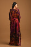 Long kaftan dress with back tie Backview