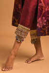 Printed Embroidered Pants Set Frontview