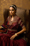 Floor length Anarkali with printed Dupatta