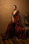 Papersilk Printed Saree Set Frontview