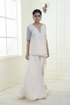 Embroidered Drape Kurta Sharara Set